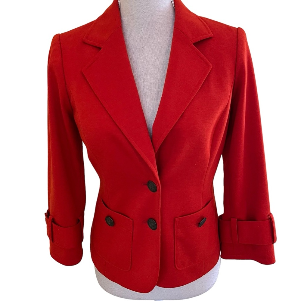 The Limited Orange Knit Blazer XS
